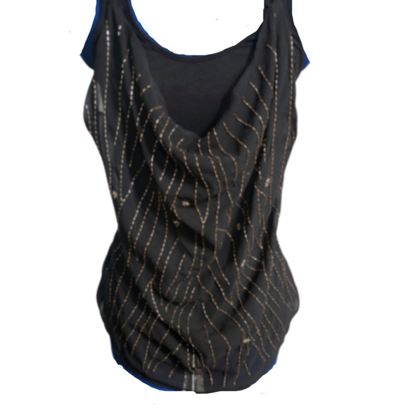 Rock & Republic Tops - 5/$35 Rock & Republic Black Beaded Tank Top - S